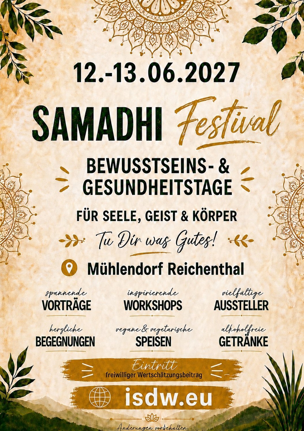 Festival-Plakat 2027 · Angebote
